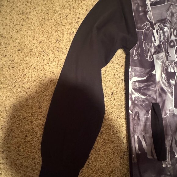 Vintage Like The Walking Dead Collage Black Zip up Hoodie (Men's 2XL) - Picture 4 of 16